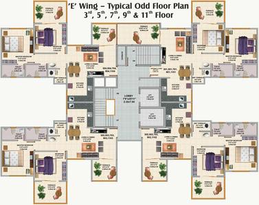 Project Image of 358.0 - 632.0 Sq.ft 1 BHK Apartment for buy in Saakshi Parvatara Phase 1