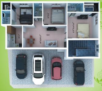 Project Image of 488.0 - 1200.0 Sq.ft 2 BHK Apartment for buy in Sri Srinivasaa SM Adhvika