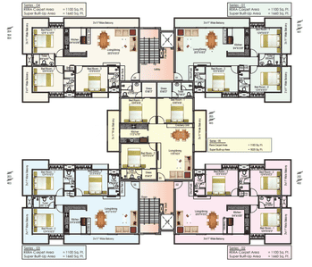 Project Image of 1380.0 - 1660.0 Sq.ft 3 BHK Apartment for buy in Rameshwaram Shree Radhe Apartment