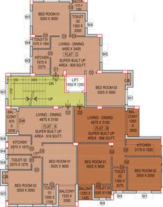 Project Image of 809.0 - 1355.0 Sq.ft 2 BHK Apartment for buy in Sun Meluha