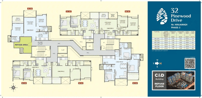 Project Image of 648.96 - 928.71 Sq.ft 2 BHK Apartment for buy in Bhandari 32 Pinewood Drive Phase 2