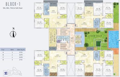Project Image of 2045.0 - 3130.0 Sq.ft 3 BHK Apartment for buy in Jain Dream One Block 1 & 2