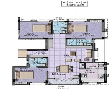 Project Image of 934.0 - 1336.0 Sq.ft 2 BHK Apartment for buy in Acchyuthan Shivam