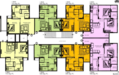 Project Image of 690 Sq.ft 1 BHK Apartment / Flat for sale in Vejalpur for Rs. 3550000