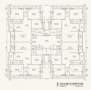 Project Image of 941.73 - 1024.19 Sq.ft 3 BHK Apartment for buy in BLJ Silver Square