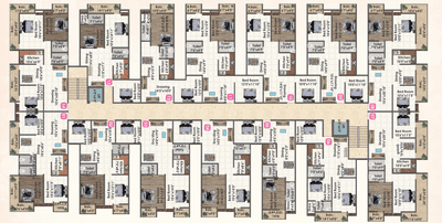 Project Image of 782.0 - 1947.0 Sq.ft 2 BHK Apartment for buy in Gulabi Mega City Apartment