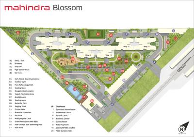 Project Image of 1136.0 - 1515.0 Sq.ft 3 BHK Apartment for buy in Mahindra Blossom