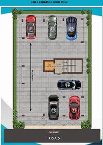 HP Kishore Flats Kishore Flats Cluster Plan for stilt parking Floor 1