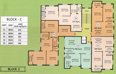Project Image of 660.0 - 1328.0 Sq.ft 2 BHK Apartment for buy in Artisan Residency