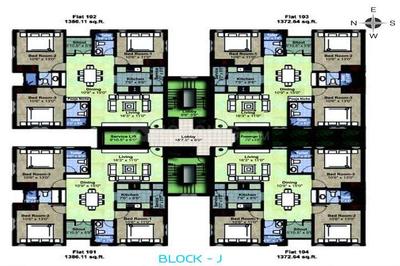 Project Image of 0.0 - 1372.0 Sq.ft 3 BHK Apartment for buy in OM Shakthy Santha Towers Phase II