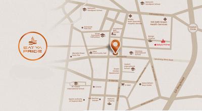 Project Image of 1038.5 - 1186.08 Sq.ft 3 BHK Apartment for buy in Satya Pride