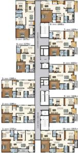 Project Image of 1244 Sq.ft 2 BHK Apartment / Flat for sale in Hafeezpet for Rs. 10400000
