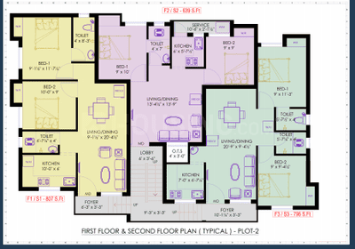 Project Image of 639.0 - 807.0 Sq.ft 2 BHK Apartment for buy in KEH Devas Forte