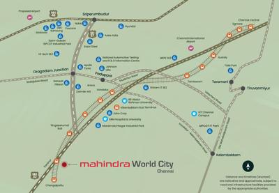 Project Image of 3350 Sq.ft 3 BHK Villa for sale in Mahindra World City for Rs. 16500000