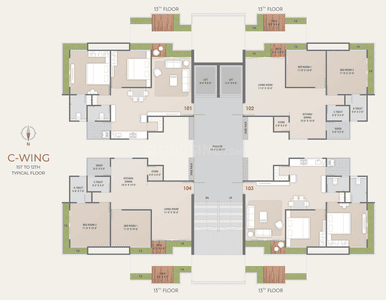Project Image of 686.2 - 1125.9 Sq.ft 2 BHK Apartment for buy in Northern Infinity
