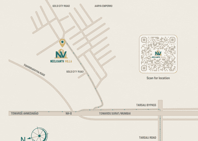 Project Image of 1082.85 - 1196.73 Sq.ft 4 BHK Villa for buy in Jalaram Neelkanth Villa
