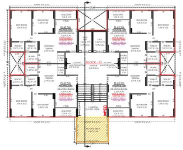 Project Image of 636.69 - 849.49 Sq.ft 2 BHK Apartment for buy in Presha The Front