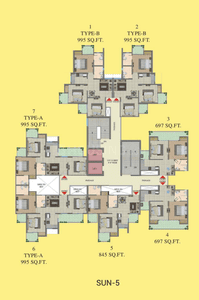 Project Image of 697.0 - 2666.0 Sq.ft 2 BHK Apartment for buy in Migsun Twiinz