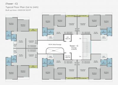 Project Image of 608.48 - 618.39 Sq.ft 2 BHK Apartment for buy in Shreeji Sundaram Skyline