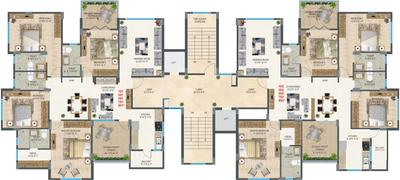 Project Image of 1517.0 - 1525.0 Sq.ft 4 BHK Apartment for buy in Sandeep SDPL Arihant