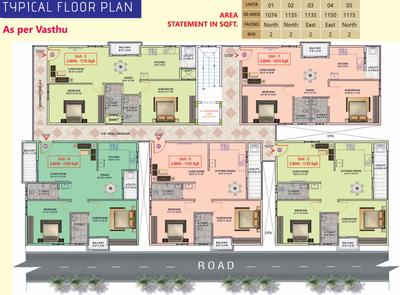 Project Image of 1074.0 - 1150.0 Sq.ft 2 BHK Apartment for buy in Anvika Recidency