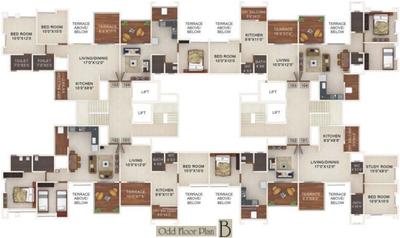 Project Image of 0.0 - 502.0 Sq.ft 2 BHK Apartment for buy in Gagan Cefiro Phase 3