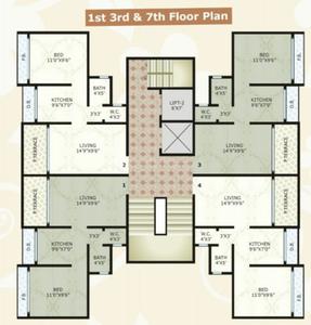 Project Image of 0.0 - 339.0 Sq.ft 1 BHK Apartment for buy in Shree Durga Nagar Complex