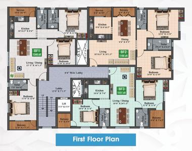 Project Image of 1051.0 - 1660.0 Sq.ft 2 BHK Apartment for buy in HP Luxe Luminar Flats