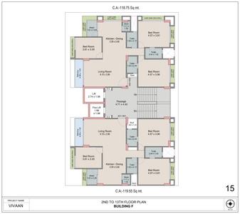 Project Image of 1163.36 - 1286.83 Sq.ft 2 BHK Apartment for buy in Raj Laxmi Vivaan Residency