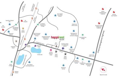 Project Image of 348.1 - 452.62 Sq.ft 1 BHK Apartment for buy in Mahindra Happinest Block B
