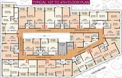 Project Image of 234.0 - 420.0 Sq.ft 1 RK Apartment for buy in Om Shree Sai Dattnath Aangan