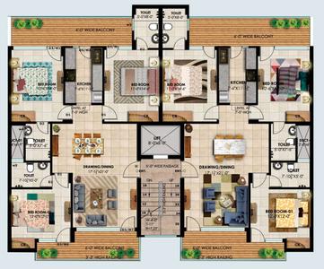 Project Image of 1858.0 - 3186.0 Sq.ft 3 BHK Apartment for buy in GVT Beliston Avenues