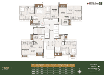 Project Image of 777.16 - 1944.0 Sq.ft 2 BHK Apartment for buy in Codename New Beginnings