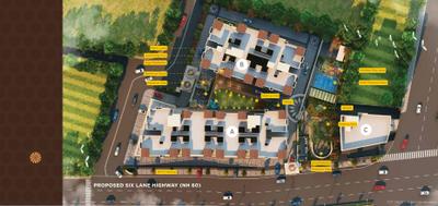 Project Image of 0.0 - 888.0 Sq.ft 3 BHK Apartment for buy in Shree Saai Fortune