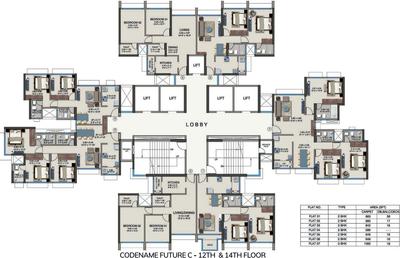 Project Image of 589.0 - 1254.0 Sq.ft 2 BHK Apartment for buy in Kanakia Future City C