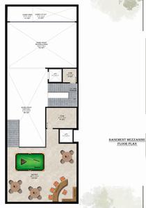 Altura Greater Kailash 2 Ultra Premium Luxury Builder Floors Greater Kailash 2 Ultra Premium Luxury Builder Floors Cluster Plan for Basement Mezzanine Floor 1