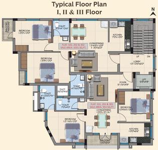 Project Image of 953.0 - 1031.0 Sq.ft 2 BHK Apartment for buy in VGN Florence