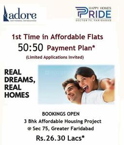 Project Image of 305.7 - 645.84 Sq.ft 1 BHK Apartment for buy in Adore Happy Homes Pride