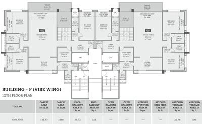 Project Image of 1567.0 - 1800.0 Sq.ft 4 BHK Apartment for buy in Sagar Waters Edge Phase V