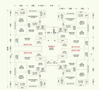 Project Image of 725.92 - 912.03 Sq.ft 3 BHK Apartment for buy in Madhuvan Swastik