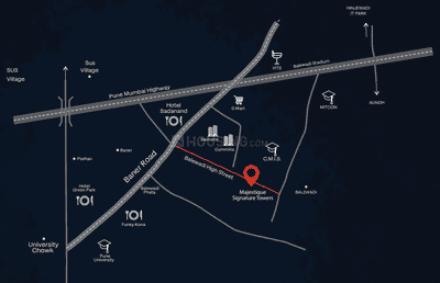 Project Image of 886.19 - 1051.42 Sq.ft 2 BHK Apartment for buy in Majestique Signature Towers B1