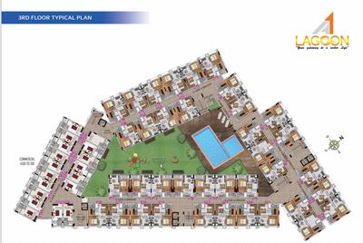Project Image of 785.0 - 1321.0 Sq.ft 1 BHK Apartment for buy in A1 Lagoon