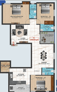 Project Image of 1109.0 - 1700.0 Sq.ft 2 BHK Apartment for buy in Jagan Kishore Flats