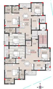 Project Image of 1602.0 - 1682.0 Sq.ft 3 BHK Apartment for buy in Yateeks Rudrakshya Residency
