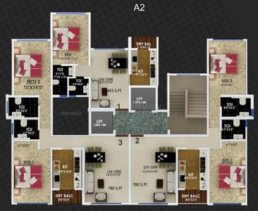 Project Image of 705.0 - 1250.0 Sq.ft 1 BHK Apartment for buy in Jaycee Bhagtani Serenity