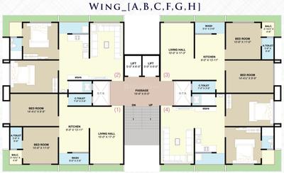 Project Image of 619.0 - 880.0 Sq.ft 2 BHK Apartment for buy in Nilkanth Varni Shree Hans Luxuria