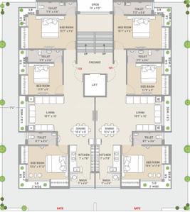 Project Image of 0.0 - 786.3 Sq.ft 3 BHK Apartment for buy in Sunshine Galaxy