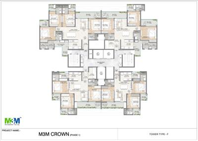 Project Image of 1605.0 - 2670.0 Sq.ft 3 BHK Apartment for buy in M3M Crown