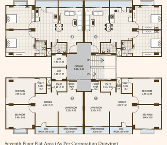 Project Image of 616.34 - 678.45 Sq.ft 2 BHK Apartment for buy in Dhwanit Rutu Orchid