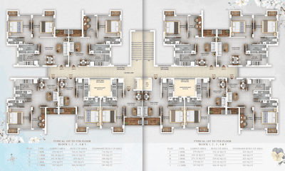 Project Image of 403.0 - 1076.0 Sq.ft 1 BHK Apartment for buy in Larsal Paradise